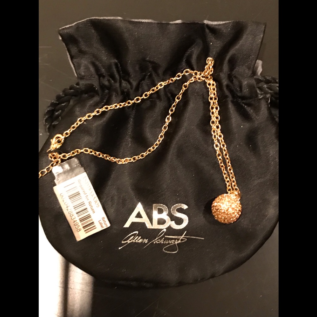 Abs Allen Schwartz Gold Necklace Nwt 20$